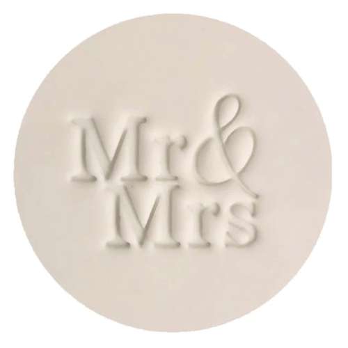 Cookie Embosser - Mr and Mrs #1 - Click Image to Close